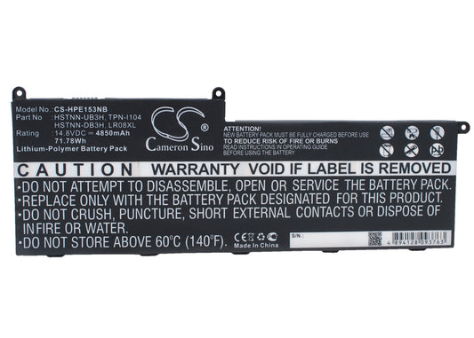 14.8V 4850mAH/71.78Wh Li-Polymer Notebook/Laptop Battery for HP