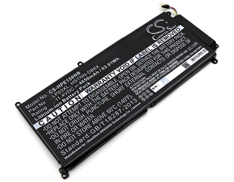 11.4V 4650mAh/53.01Wh Li-ion Notebook/Laptop Battery for HP