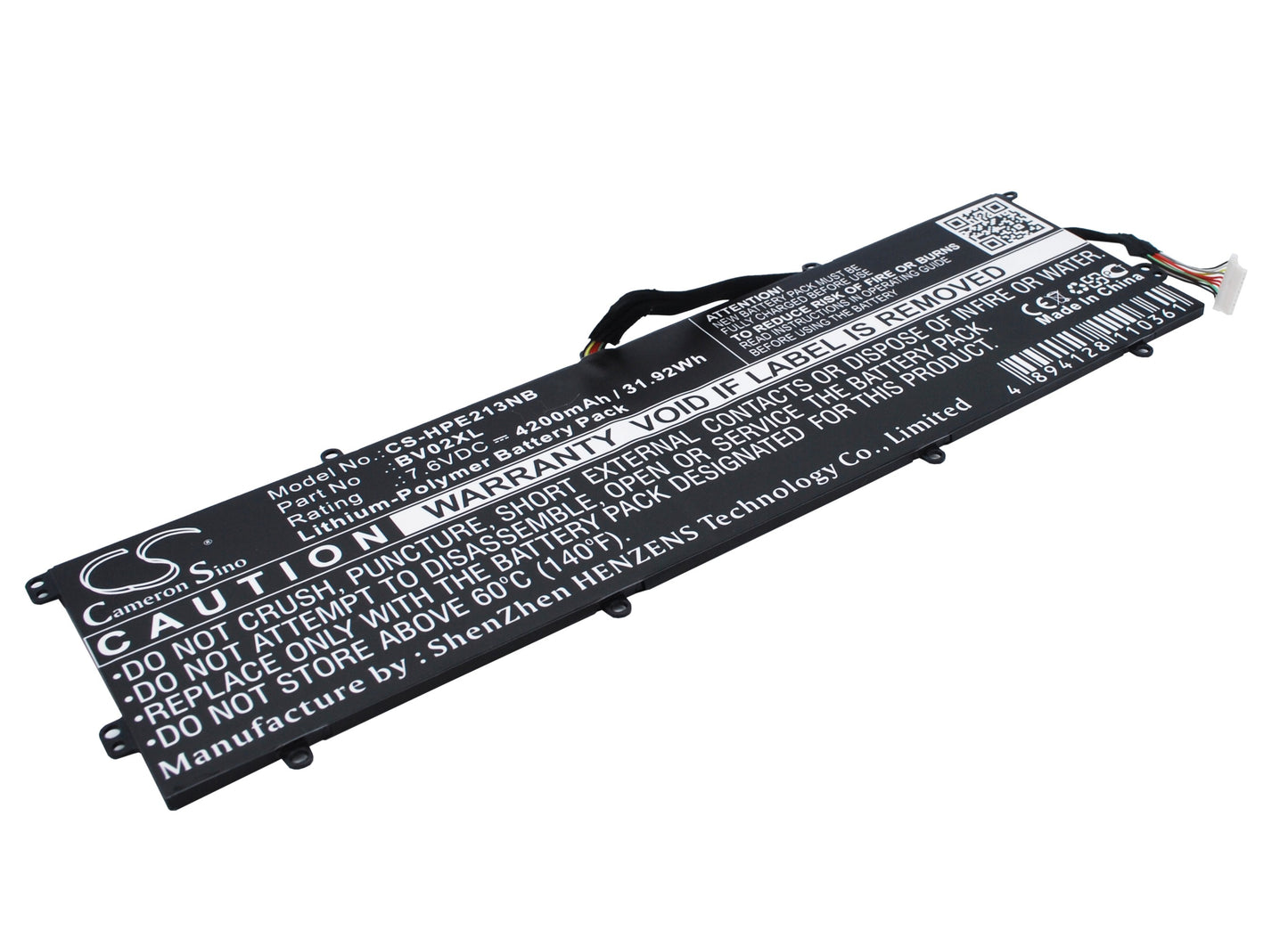 7.6V 4200mAh/31.92Wh Li-Polymer Notebook/Laptop Battery for HP