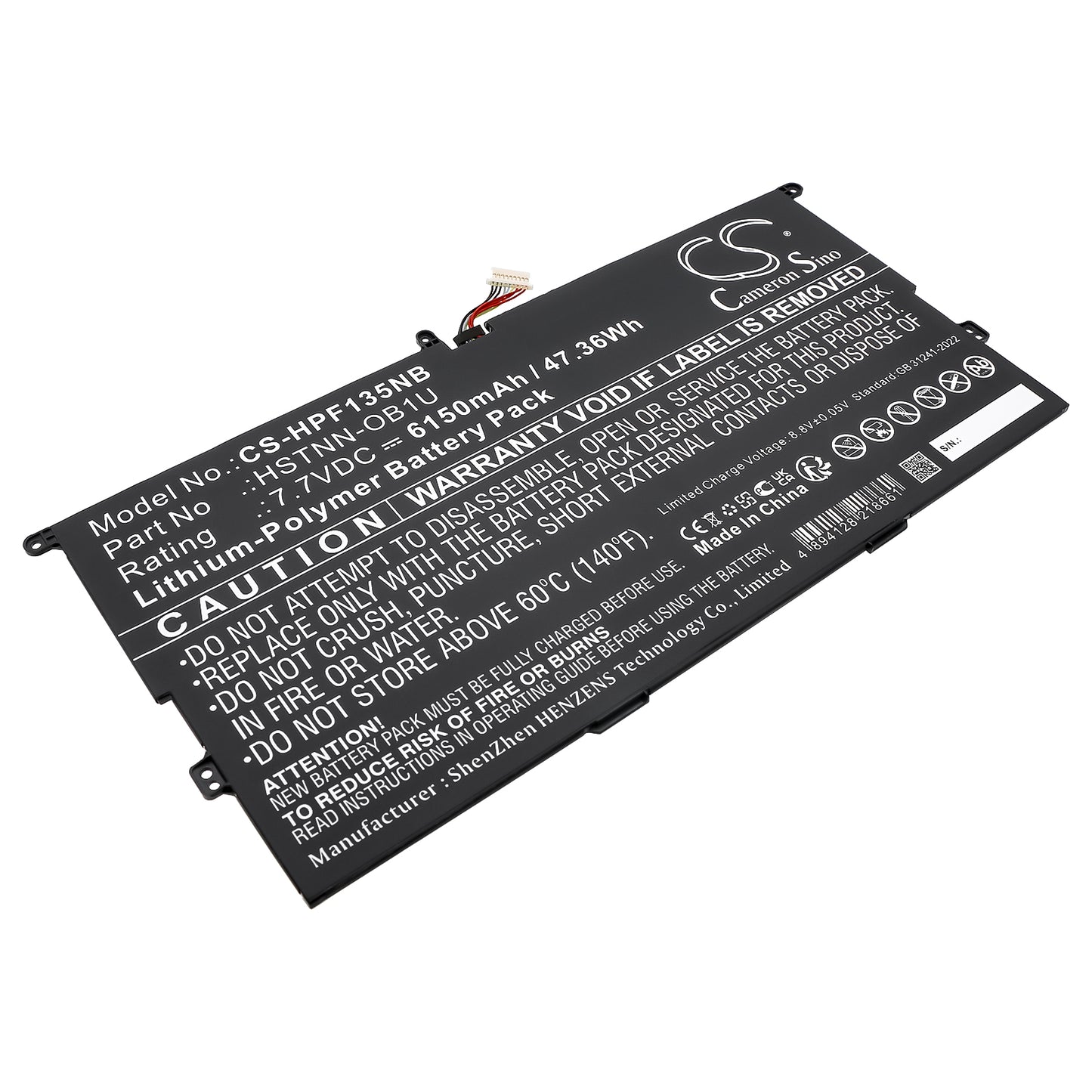 CS-HPF135NB Replacement Battery – Compatible with Elite Folio 13.5 inch 2-in-1