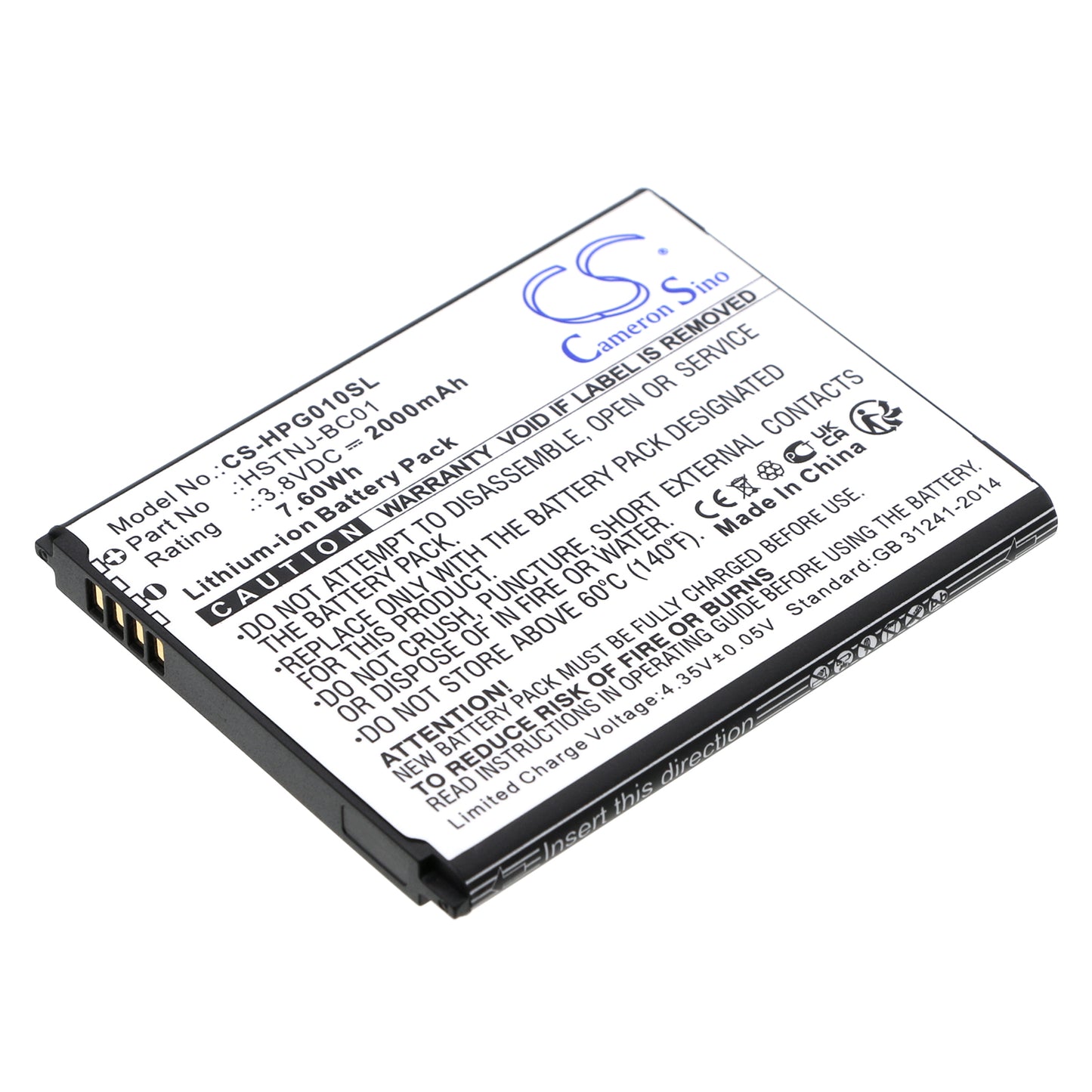 CS-HPG010SL Replacement Battery – Compatible with Prime Graphing Calculator, Prime V1, RMN HSTNJ-BC01