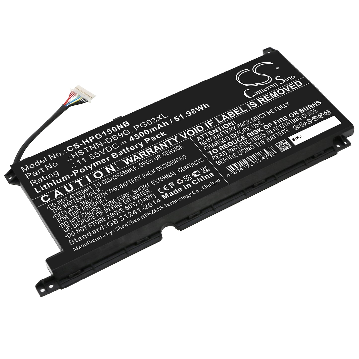 CS-HPG150NB Replacement Battery – Compatible with Gaming Pavilion 15-dk0001ne, GAMING PAVILION 15-DK0009NG, Gaming Pavilion 15-dk0042TX, GAMING PAVILION 15-DK0049TX, PAVILION 15-DK0002NC, Pavilion 15-dk0400, PAVILION GAMING 15-DK0000, Pavilion Gaming 15-DK0000NC, Pavilion Gaming 15-DK0000NV, PAVILION GAMING 15-DK0001LA, Pavilion Gaming 15-DK0001NI, Pavilion Gaming 15-DK0001NL, PAVILION GAMING 15-DK0002NC, Pavilion Gaming 15-DK0002ND, Pavilion Gaming 15-DK0002NT, Pavilion Gaming 15-DK0002UA,