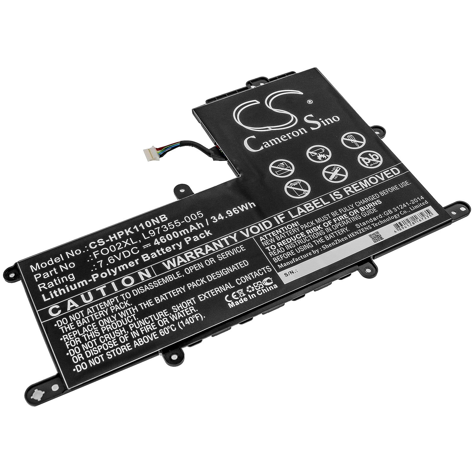 CS-HPK110NB Replacement Battery – Compatible with Chromebook 11A, Chromebook 11A-NA, CHROMEBOOK 11A-NA0000NB, CHROMEBOOK 11A-NA0001NB, Chromebook 11A-NA0001NI, Chromebook 11A-NA0002MU, CHROMEBOOK 11A-NA0002NB, Chromebook 11A-NA0002NI, Chromebook 11A-NA0004MU, Chromebook 11A-NA0006MU, Chromebook 11A-NA0010NR, Chromebook 11A-NA0015WM, Chromebook 11A-NA0020NR, Chromebook 11A-NA0021NR, Chromebook 11A-NA0025NG, Chromebook 11A-NA0030NR, Chromebook 11A-NA0035NR, Chromebook 11A-NA0036NR, CHROMEBOOK