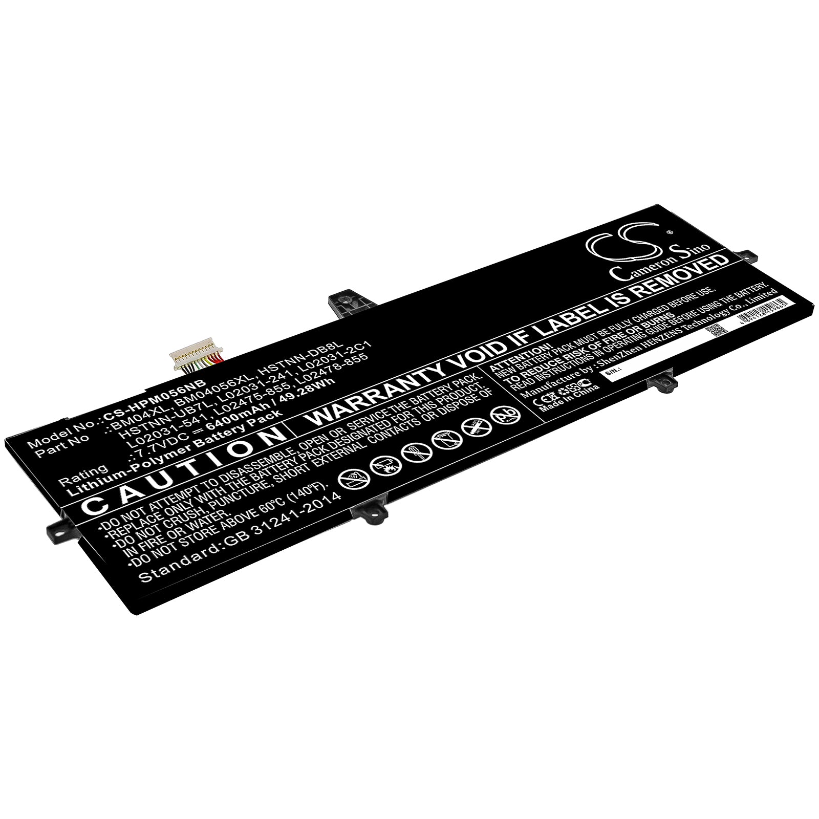 CS-HPM056NB Replacement Battery – Compatible with Elitebook 1030 X360 G3, EliteBook x360 1030 G3, EliteBook x360 1030 G3 3ZH01EA, EliteBook x360 1030 G3 45X96UT, EliteBook x360 1030 G3 4SU65UT, EliteBook x360 1030 G3 4WW20PA, EliteBook x360 1030 G3 4WW24PA, Elitebook x360 1030 G3 4WW35PA, Elitebook1030 G3
