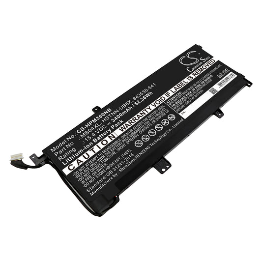 15.4V 3400mAh/52.36Wh Li-ion Notebook/Laptop Battery for HP