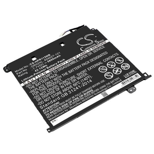 7.7V 5600mAh/43.12Wh Li-Polymer Notebook/Laptop Battery for HP