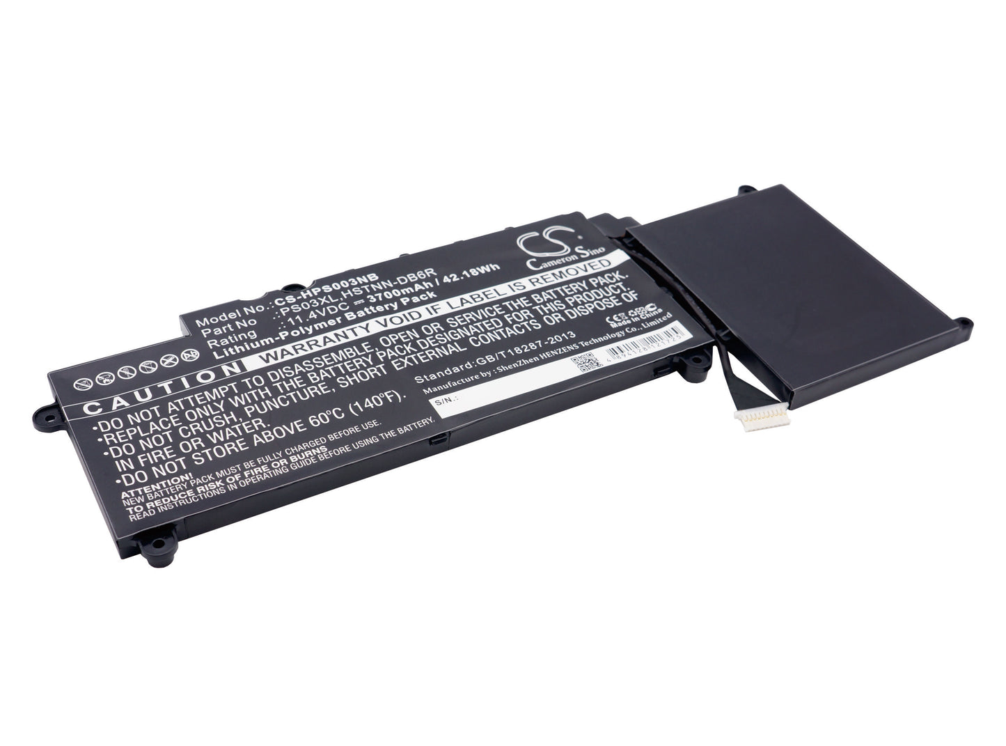11.4V 3700mAh/42.18Wh Li-Polymer Notebook/Laptop Battery for HP