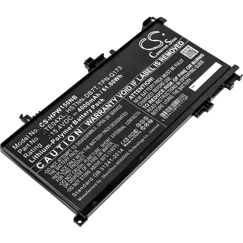 15.4V 4000mAh/61.60Wh Li-Polymer Notebook/Laptop Battery for HP