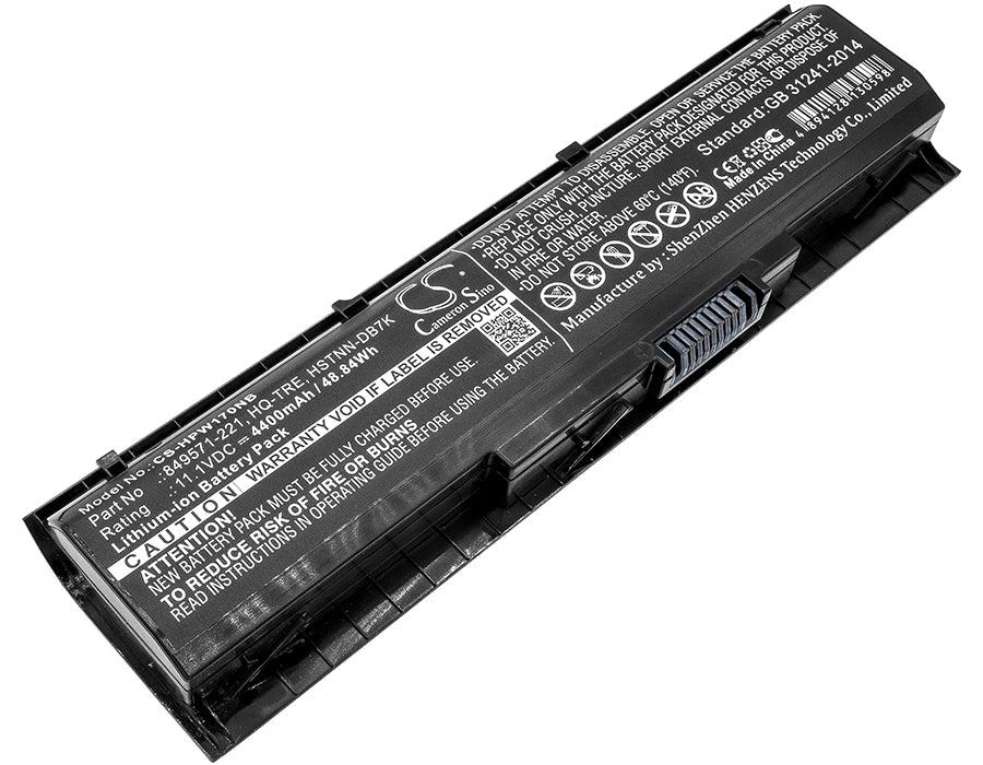 11.1V 4400mAh/48.84Wh Li-ion Notebook/Laptop Battery for HP