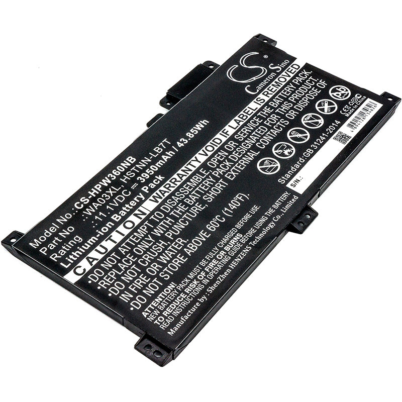 11.1V 3950mAh/43.85Wh Li-ion Notebook/Laptop Battery for HP