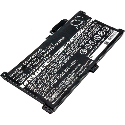 11.1V 3950mAh/43.85Wh Li-ion Notebook/Laptop Battery for HP