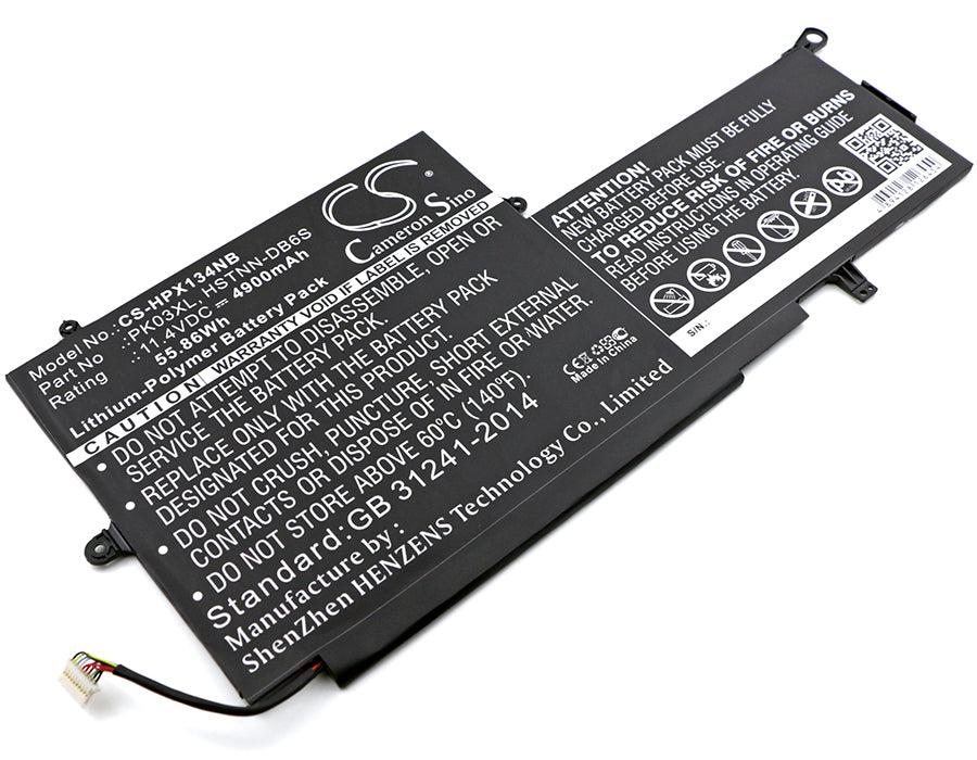 11.4V 4900mAh/55.86Wh Li-Polymer Notebook/Laptop Battery for HP