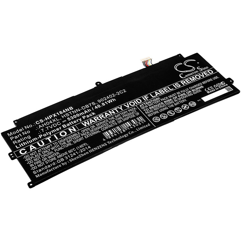 7.7V 5300mAh/40.81Wh Li-Polymer Notebook/Laptop Battery for HP
