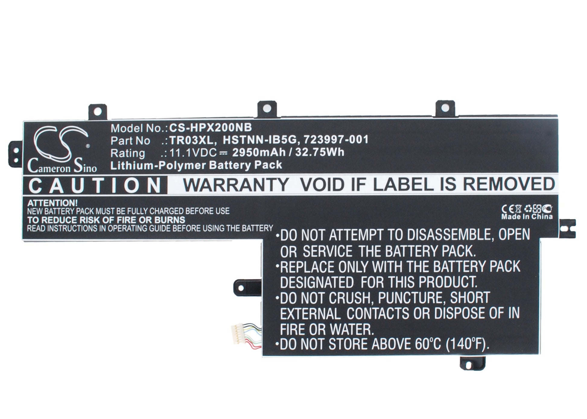 11.1V 2950mAh/32.75Wh Li-Polymer Notebook/Laptop Battery for HP