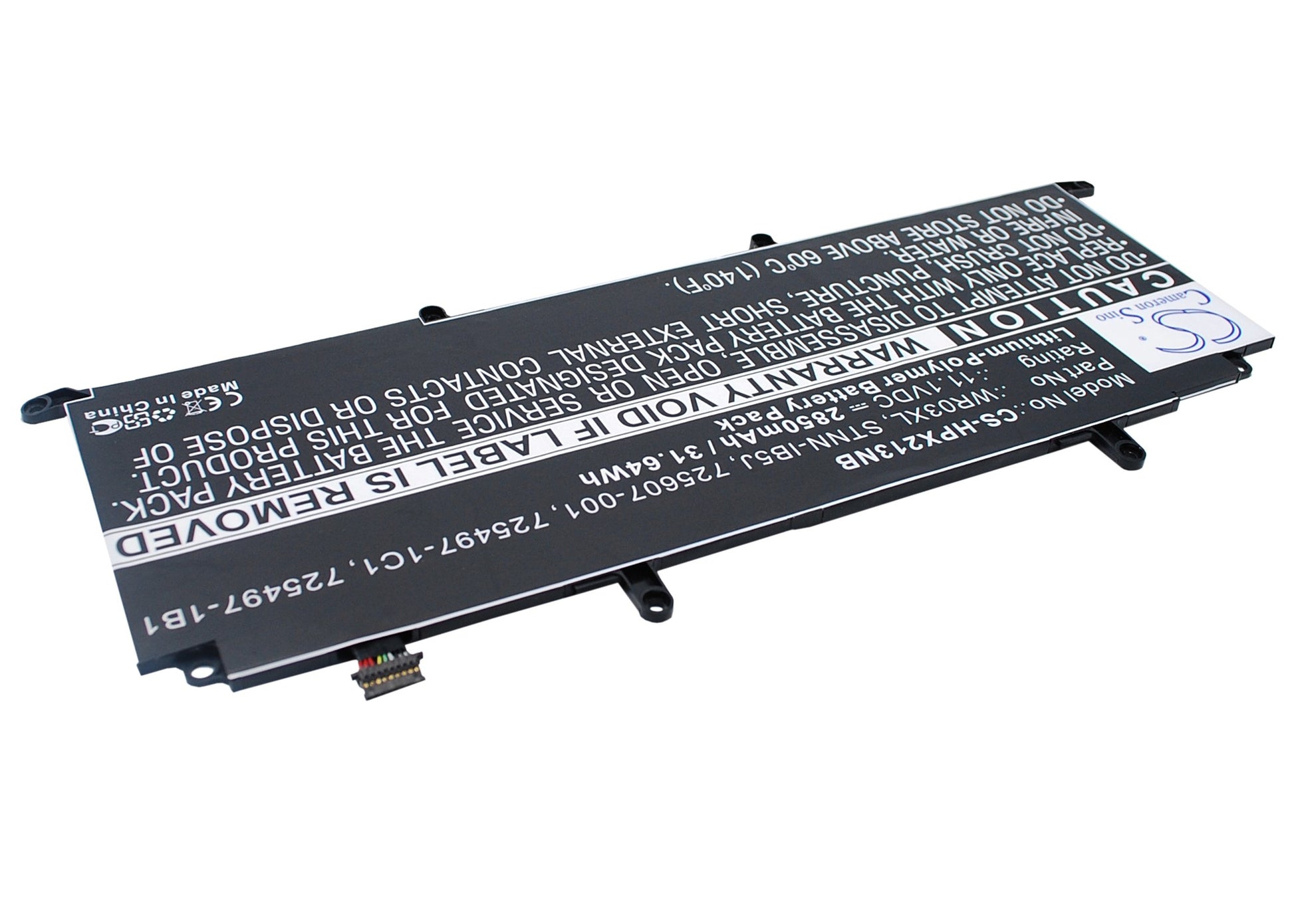 11.1V 2850mAh/31.64Wh Li-Polymer Notebook/Laptop Battery for HP