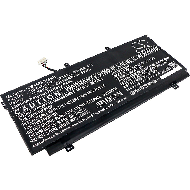 11.55V 4900mAh/56.60Wh Li-Polymer Notebook/Laptop Battery for HP