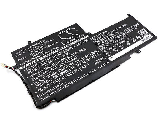 11.55V 5600mAh/64.68Wh Li-Polymer Notebook/Laptop Battery for HP
