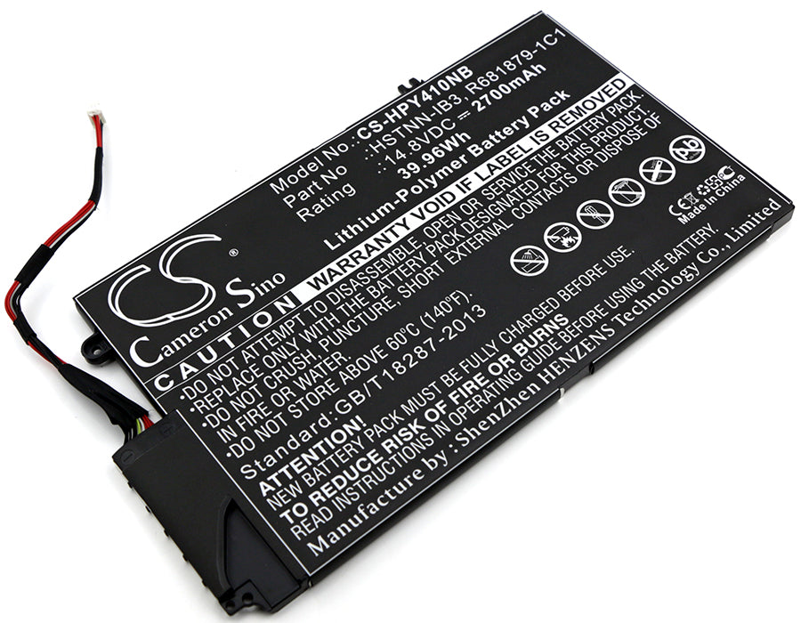 14.8V 2700mAh/39.96Wh Li-Polymer Notebook/Laptop Battery for HP