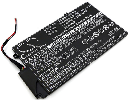 14.8V 2700mAh/39.96Wh Li-Polymer Notebook/Laptop Battery for HP