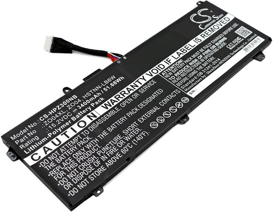 15.2V 3400mAh/51.68Wh Li-Polymer Notebook/Laptop Battery for HP