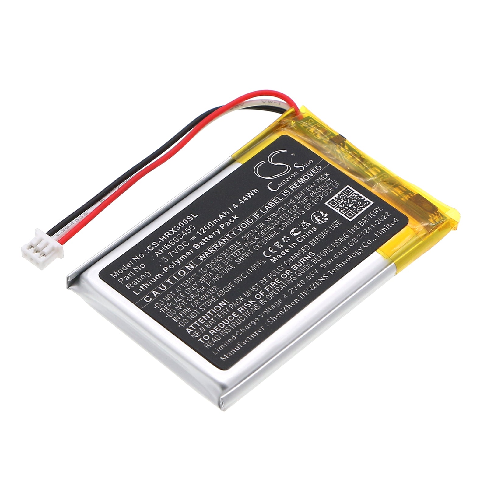CS-HRX300SL Replacement Battery – Compatible with Cloud III Wireless-Gaming Head