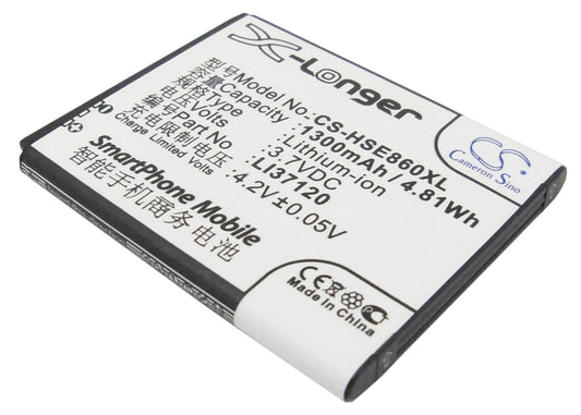 3.7V 1300mAh/4.81Wh Li-ion Mobile/SmartPhone Battery for Hisense