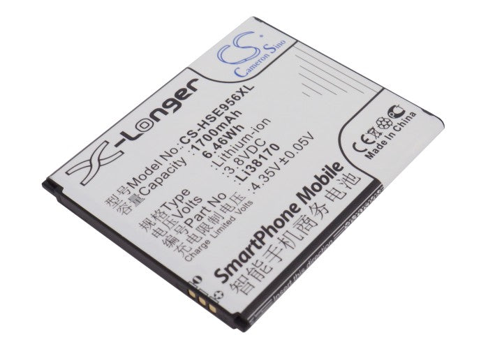 3.8V 1700mAh/6.46Wh Li-ion Mobile/SmartPhone Battery for Hisense