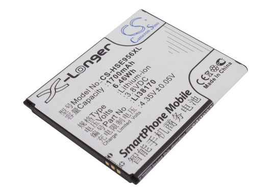 3.8V 1700mAh/6.46Wh Li-ion Mobile/SmartPhone Battery for Hisense