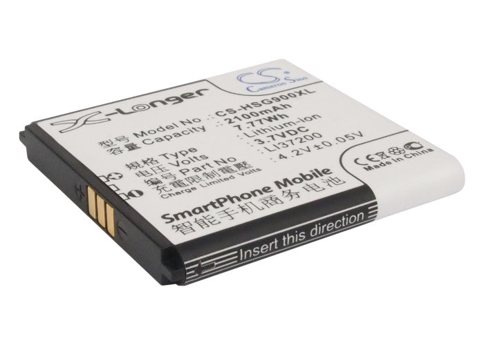 3.7V 2100mAh/7.77Wh Li-ion Mobile/SmartPhone Battery for Hisense