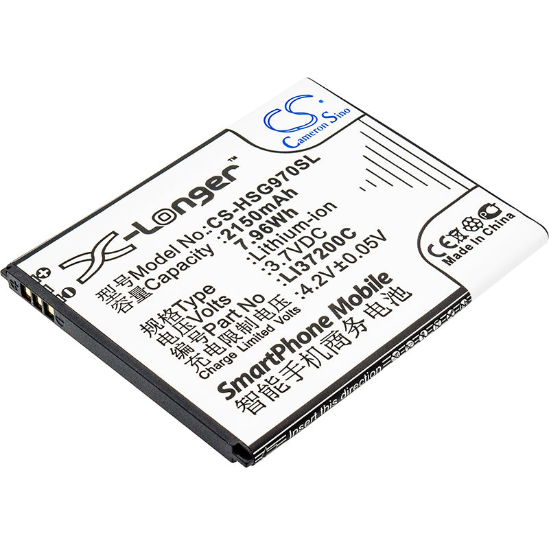 3.7V 2150mAh/7.96Wh Li-ion Mobile/SmartPhone Battery for Hisense
