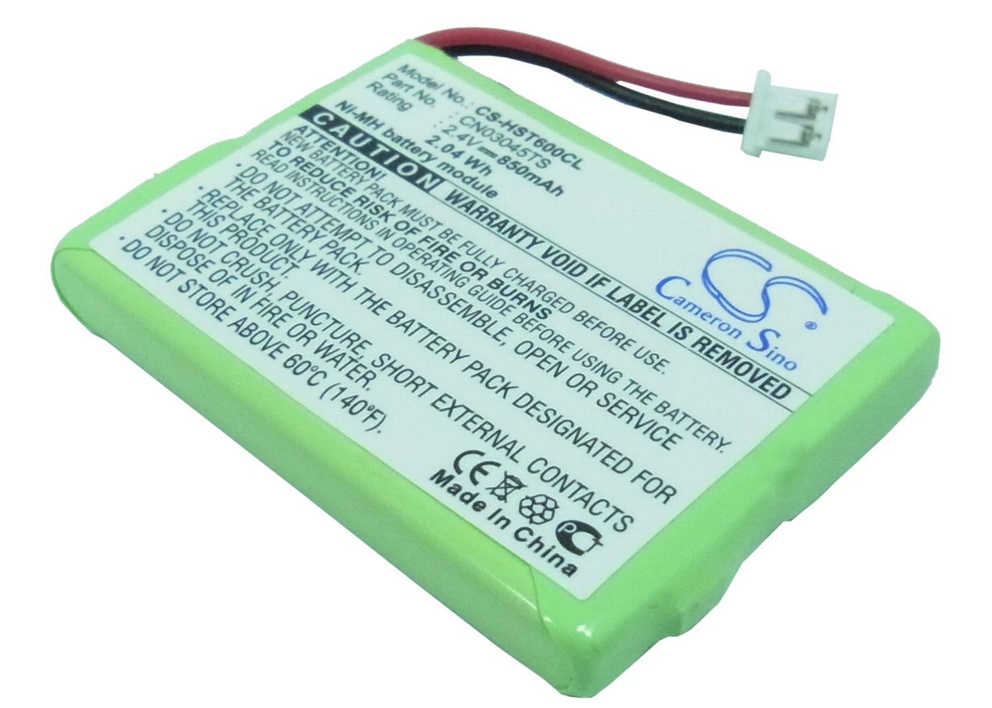 2.4V 850mAh Ni-MH Cordless Phone Battery for Hagenuk