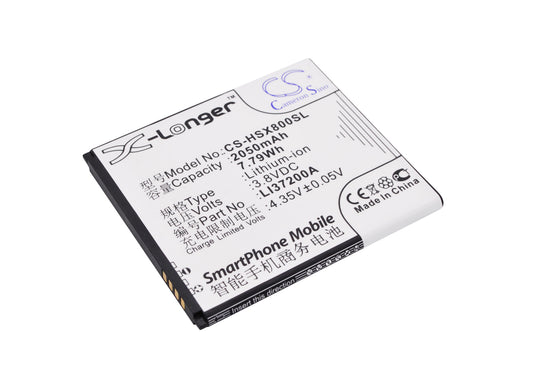 3.8V 2050mAh/7.79Wh Li-Polymer Mobile/SmartPhone Battery for Hisense