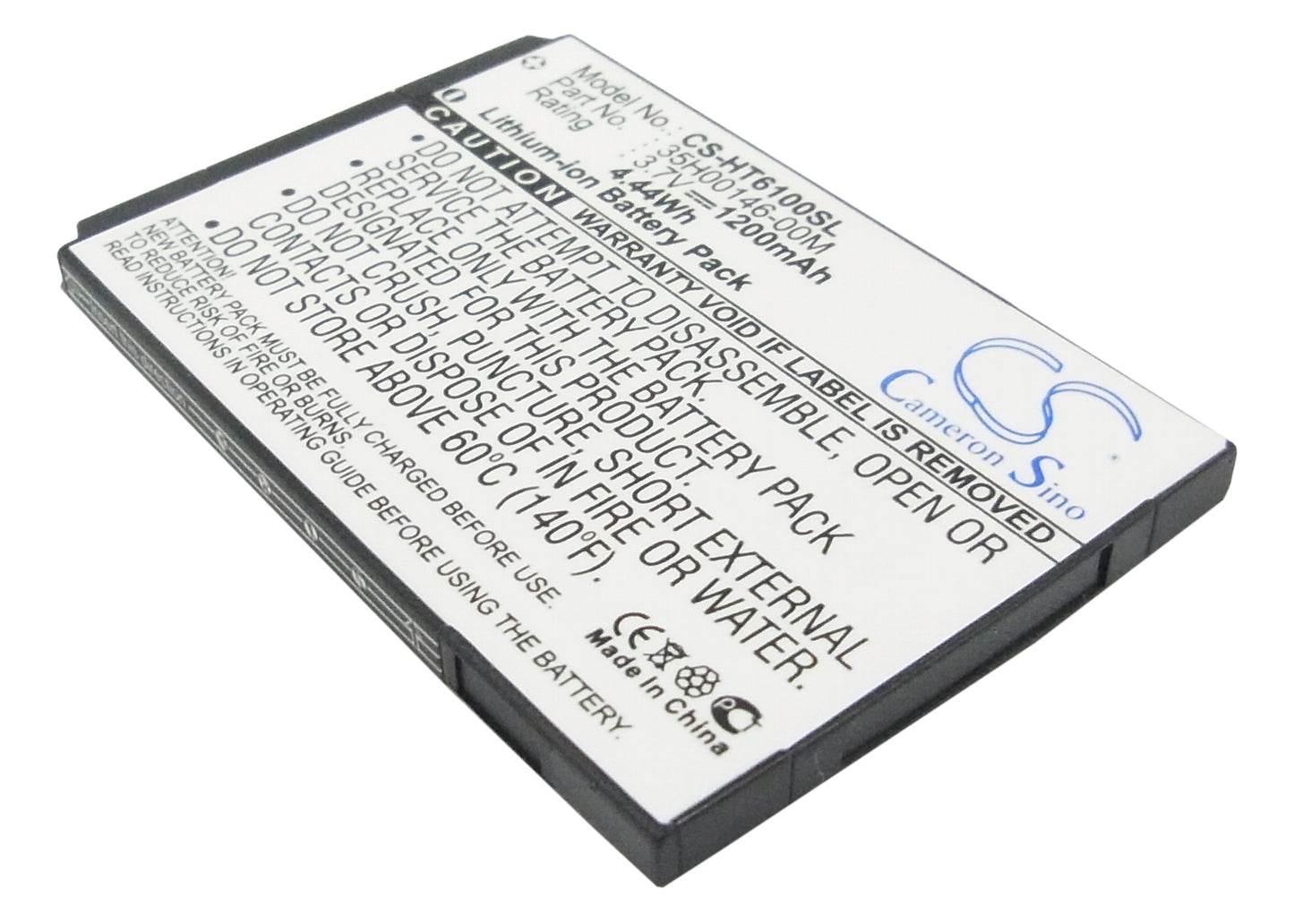 3.7V 1200mAh Li-ion Mobile/SmartPhone Battery for HTC