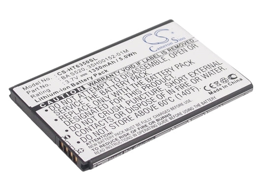 3.7V 1350mAh/4.99Wh Li-ion Mobile/SmartPhone Battery for HTC