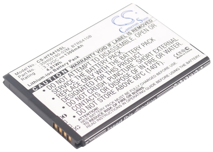 3.7V 1300mAh/4.81Wh Li-ion Mobile/SmartPhone Battery for HTC