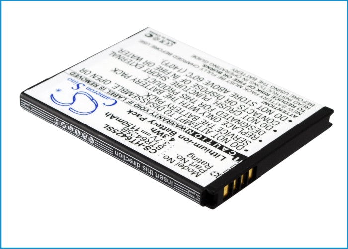 3.7V 1150mAh/4.26Wh Li-ion Mobile/SmartPhone Battery for HTC