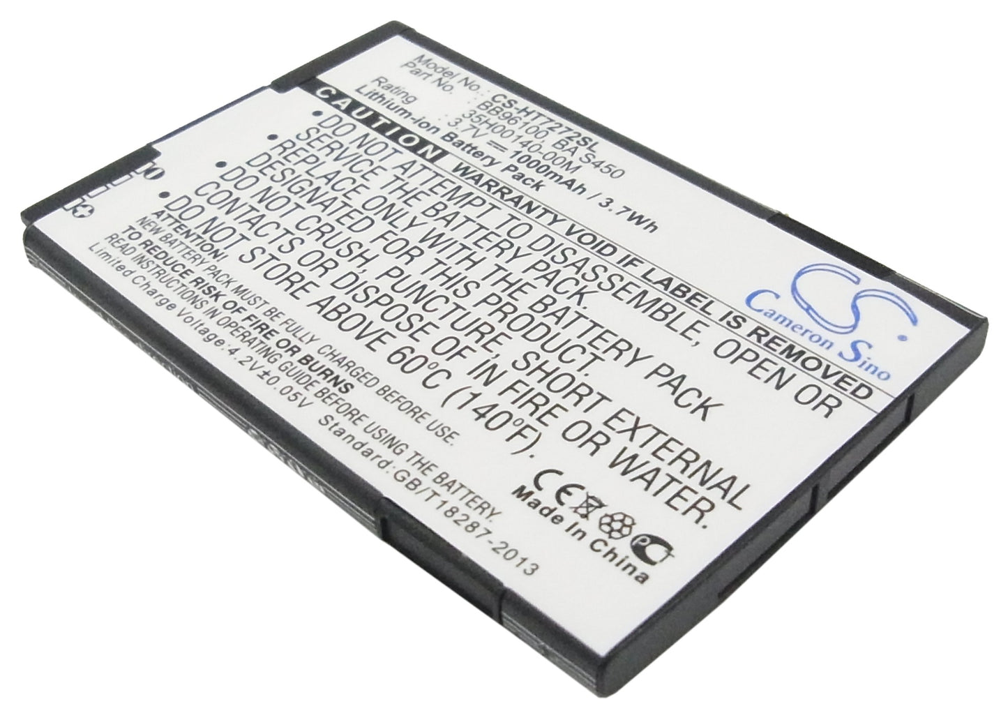 3.7V 1000mAh/3.7Wh Li-ion Mobile/SmartPhone Battery for HTC