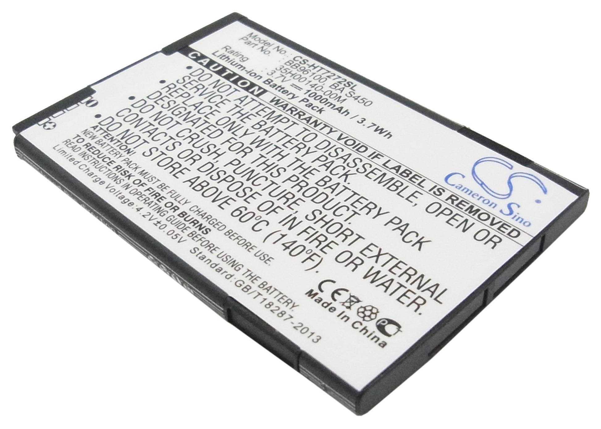 3.7V 1000mAh/3.7Wh Li-ion Mobile/SmartPhone Battery for T-Mobile