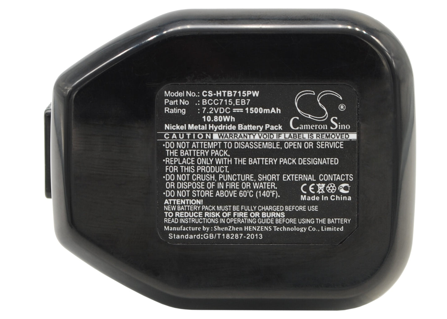 7.2V 1500mAh/10.80Wh Ni-MH Power Tools Battery for Hitachi