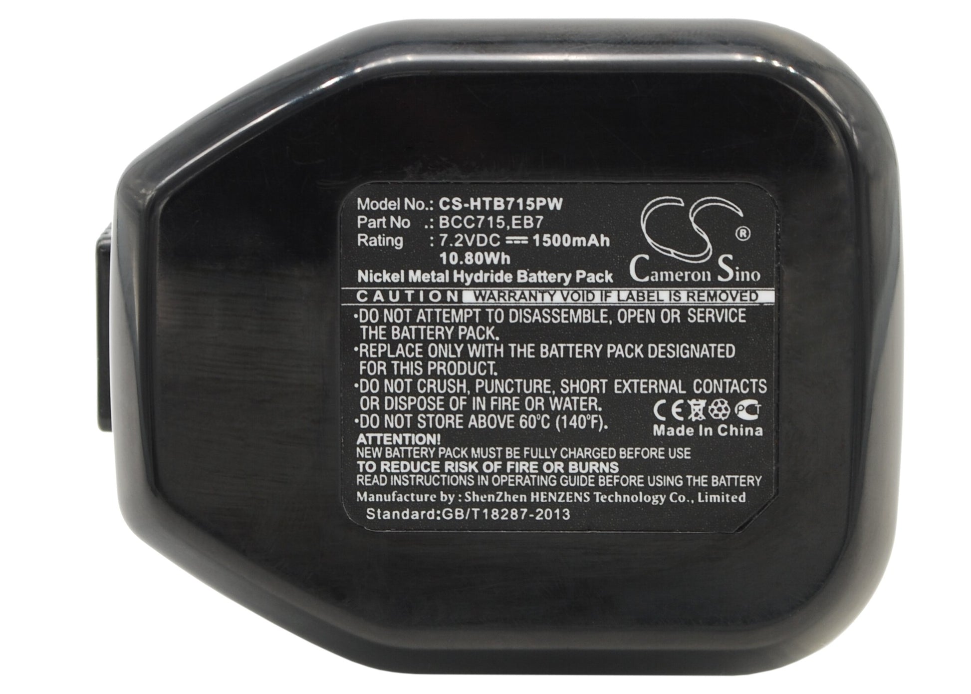 7.2V 1500mAh/10.80Wh Ni-MH Power Tools Battery for Hitachi