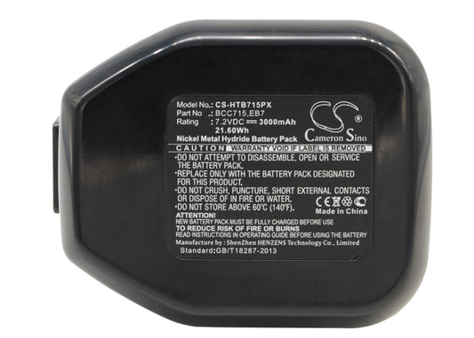 7.2V 3000mAh/21.60Wh Ni-MH Power Tools Battery for Hitachi