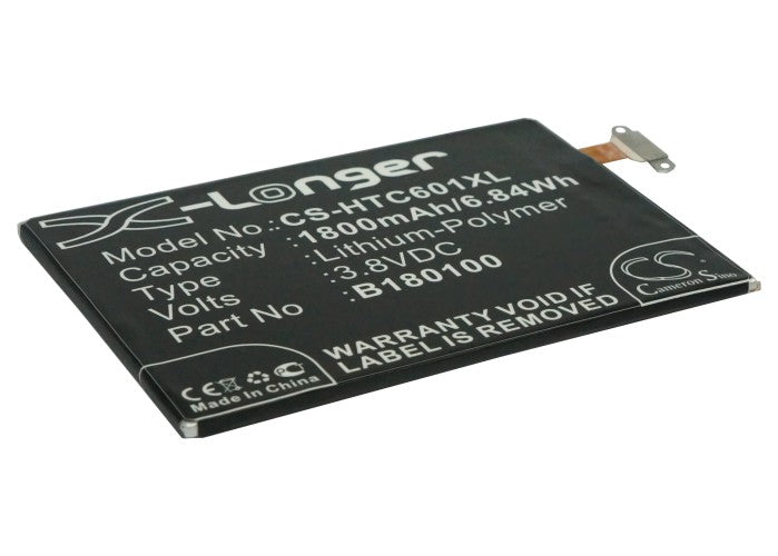 3.8V 1800mAh/6.84Wh Li-Polymer Mobile/SmartPhone Battery for HTC