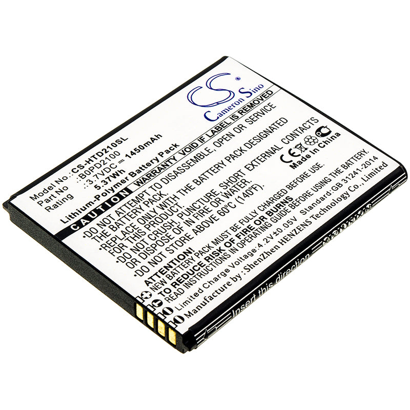 CS-HTD210SL Replacement Battery – Compatible with D210h, Desire 210, Desire 210 Dual Sim