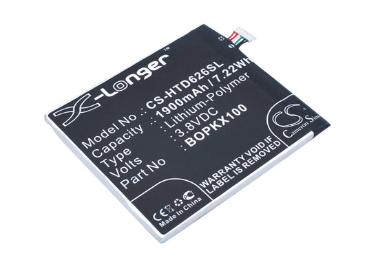3.8V 1900mAh/7.22Wh Li-Polymer Mobile/SmartPhone Battery for HTC