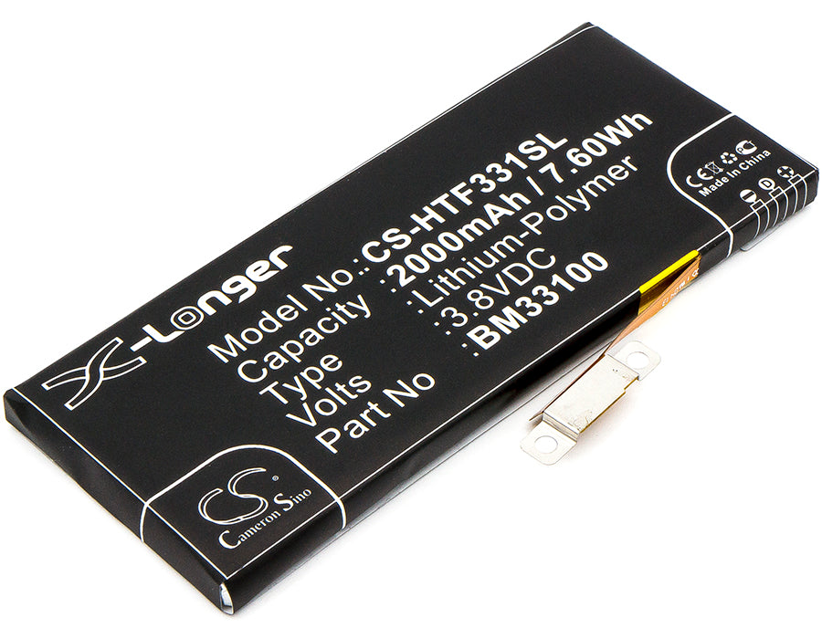 3.8V 2000mAh/7.60Wh Li-Polymer Mobile/SmartPhone Battery for HTC