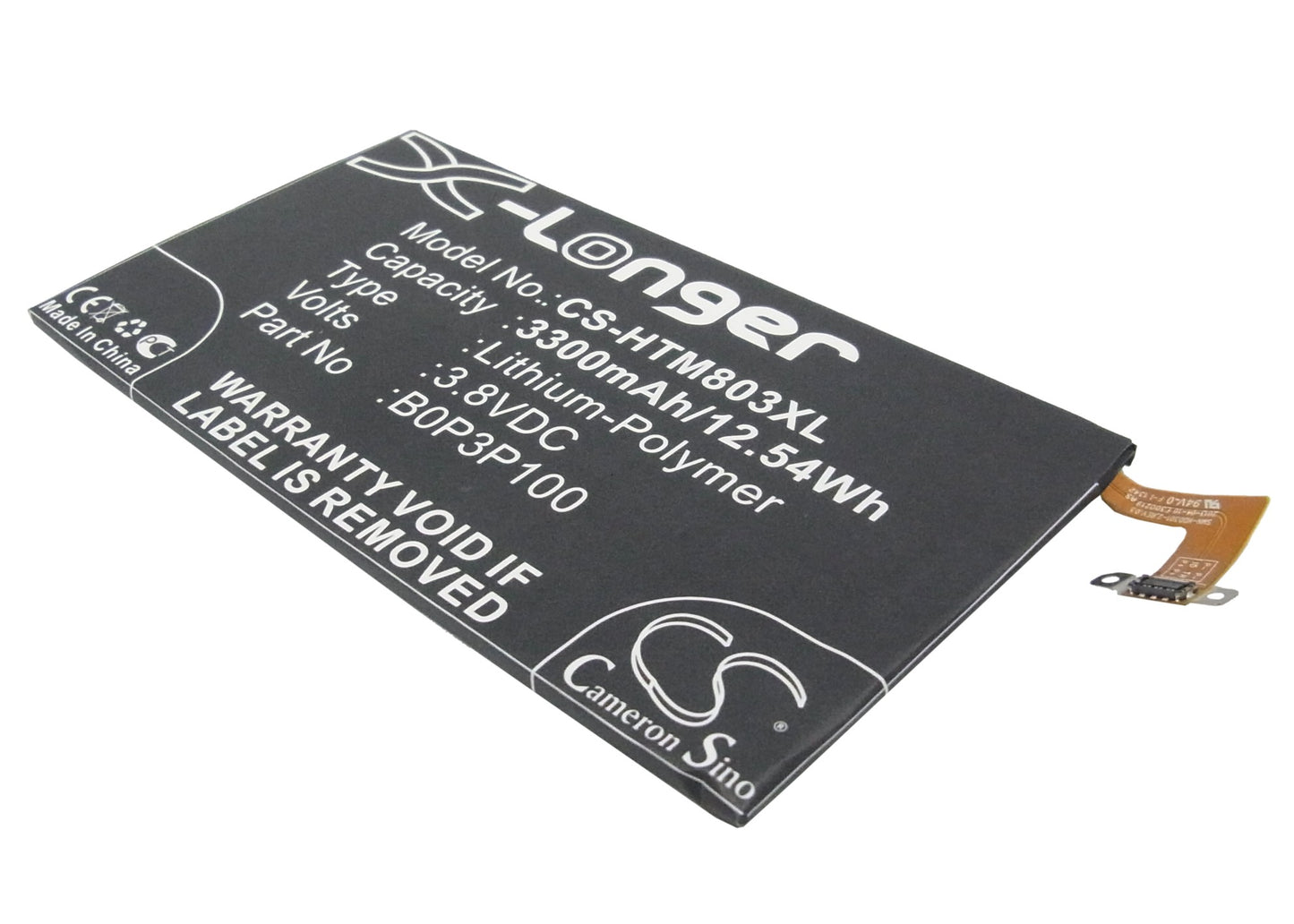 3.8V 3300mAh/12.54Wh Li-Polymer Mobile/SmartPhone Battery for HTC