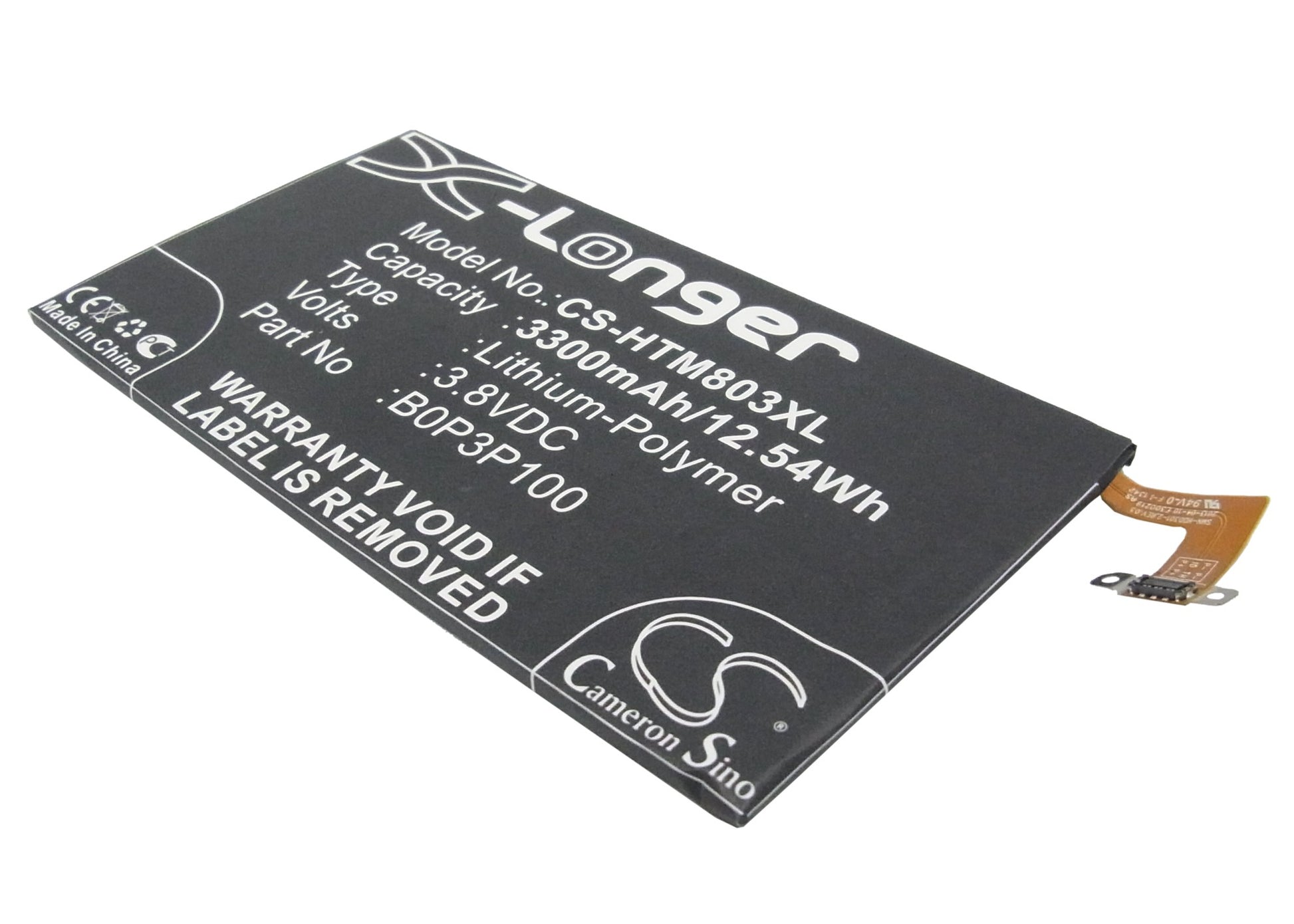 3.8V 3300mAh/12.54Wh Li-Polymer Mobile/SmartPhone Battery for HTC