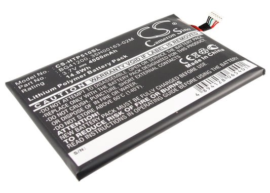 3.7V 4000mAh/14.8Wh Li-Polymer Tablet Battery for HTC