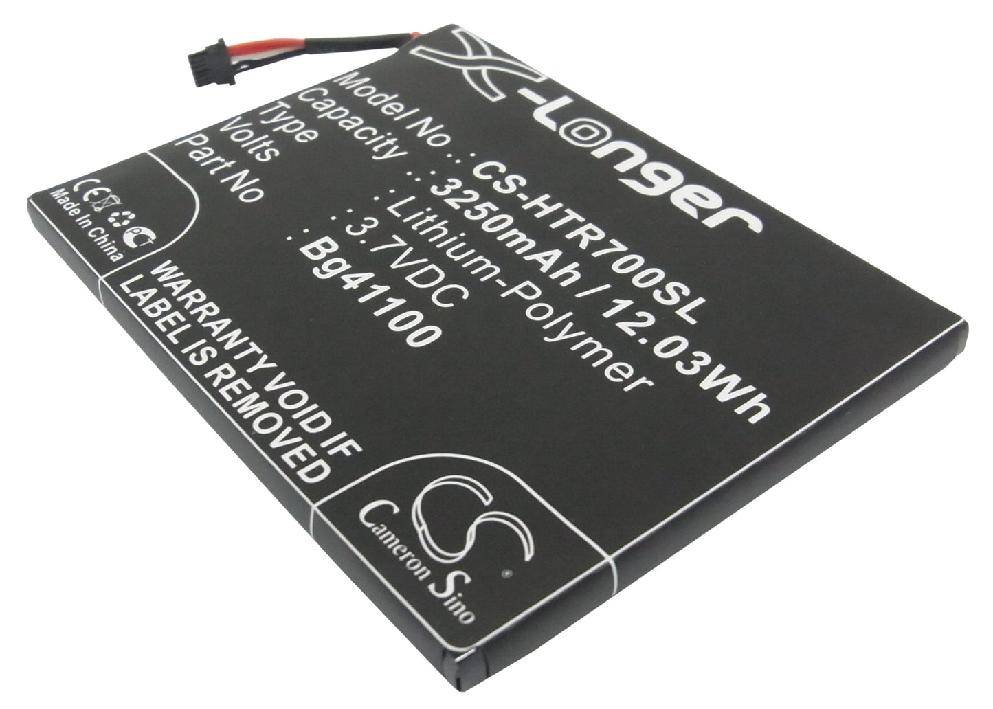 3.7V 3250mAh/12.03Wh Li-Polymer Tablet Battery for HTC