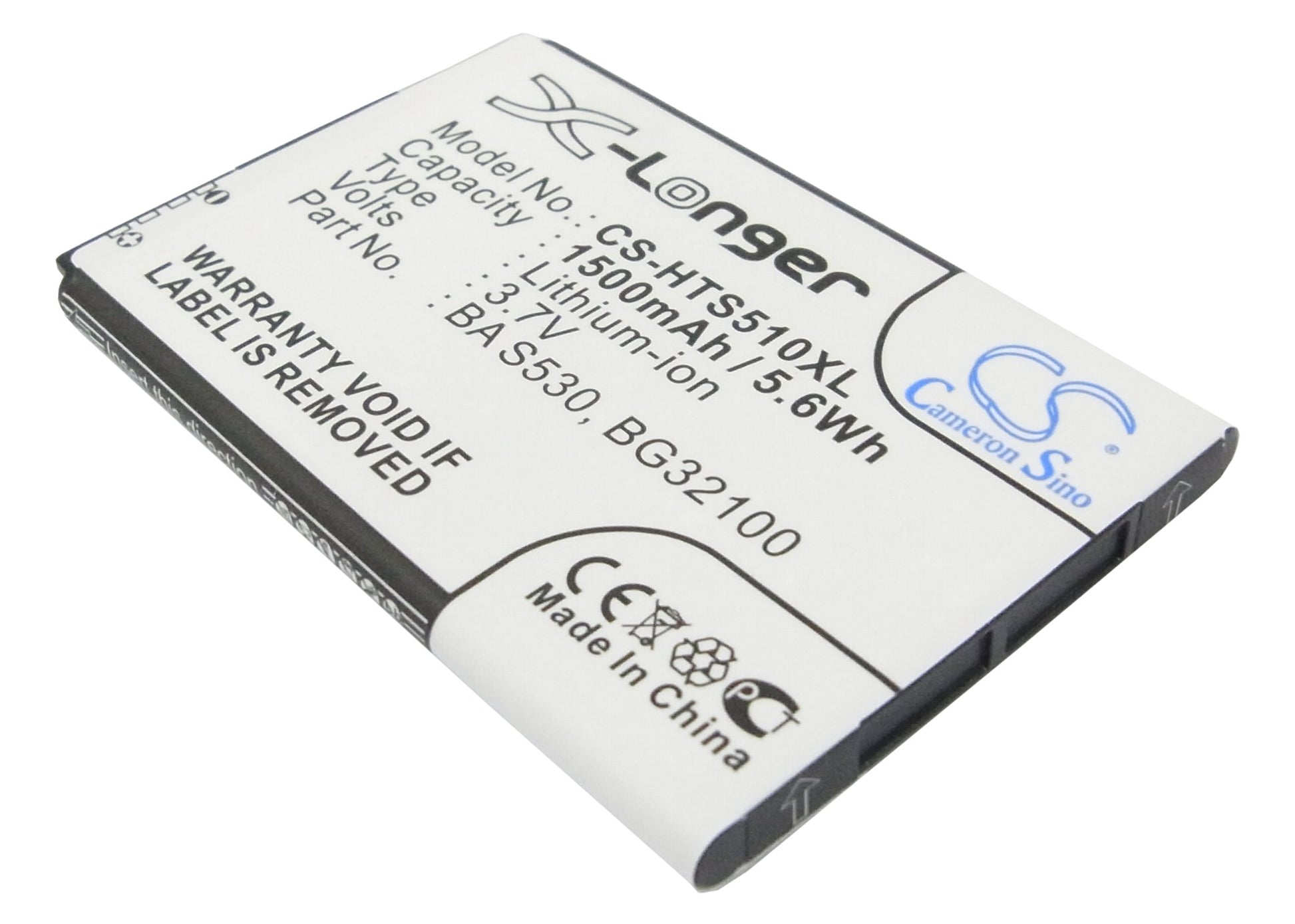 3.7V 1500mAh/5.55Wh Li-ion Mobile/SmartPhone Battery for HTC